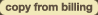 Copy from Billing